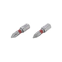 Комплект викруткових насадок PH1 1/4" * 25 мм, S2, пак. 2 шт., STORM INTERTOOL VT-0217