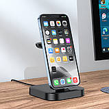 Wireless Charger 3 in 1 Hoco CW43 — black, фото 6