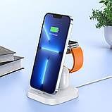 Wireless Charger 3 in 1 Hoco CW43 — black, фото 10