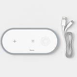 Wireless Charger 3 in 1 Hoco CW24 — White, фото 6