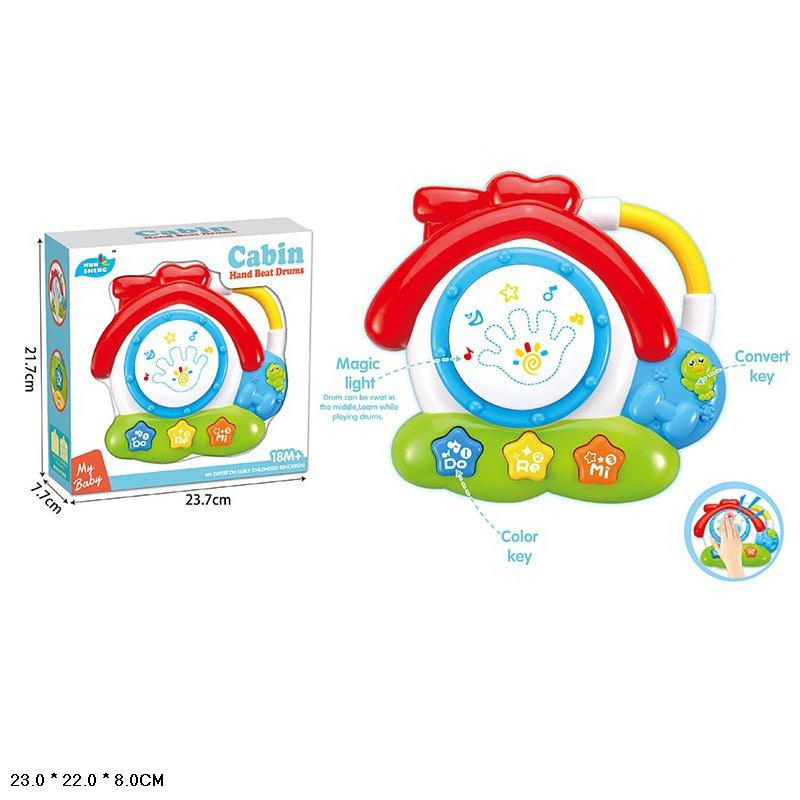 Логіка будиночок 965 барабан батар.муз.світ.кор.23*8*22 /60