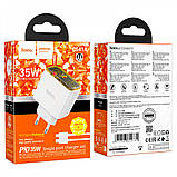 Home Charger 30W PD C to Lightning Cable (1m) Hoco CS41A — White, фото 2