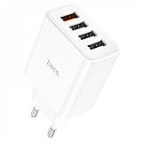 Home Charger | 28.5W | 4U | QC3.0 — Hoco C102A — White, фото 3