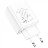 Home Charger | 28.5W | 4U | QC3.0 — Hoco C102A — White, фото 4