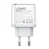 Home Charger 35W 2C Ldnio A2528C White, фото 4