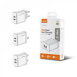 Home Charger 35W 2C Ldnio A2528C White, фото 6