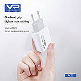 Home Charger 2.4A 2U USB C Cable (1m) Veron AC62C, фото 6