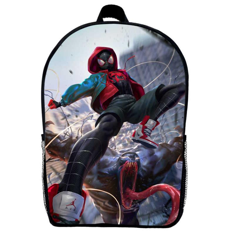 Рюкзак Людина Павук (School Gear bag Spider Men 021) чорний, 39 х 27 х 14 см