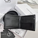 Чоловічий подарунковий набір ремінь і портмоне Calvin Klein, фото 4
