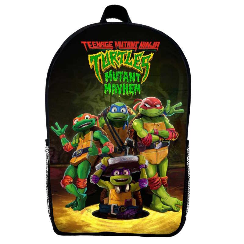 Рюкзак Черепашки ніндзя (School Gear bag TN 07) чорний, 39 х 27 х 14 см