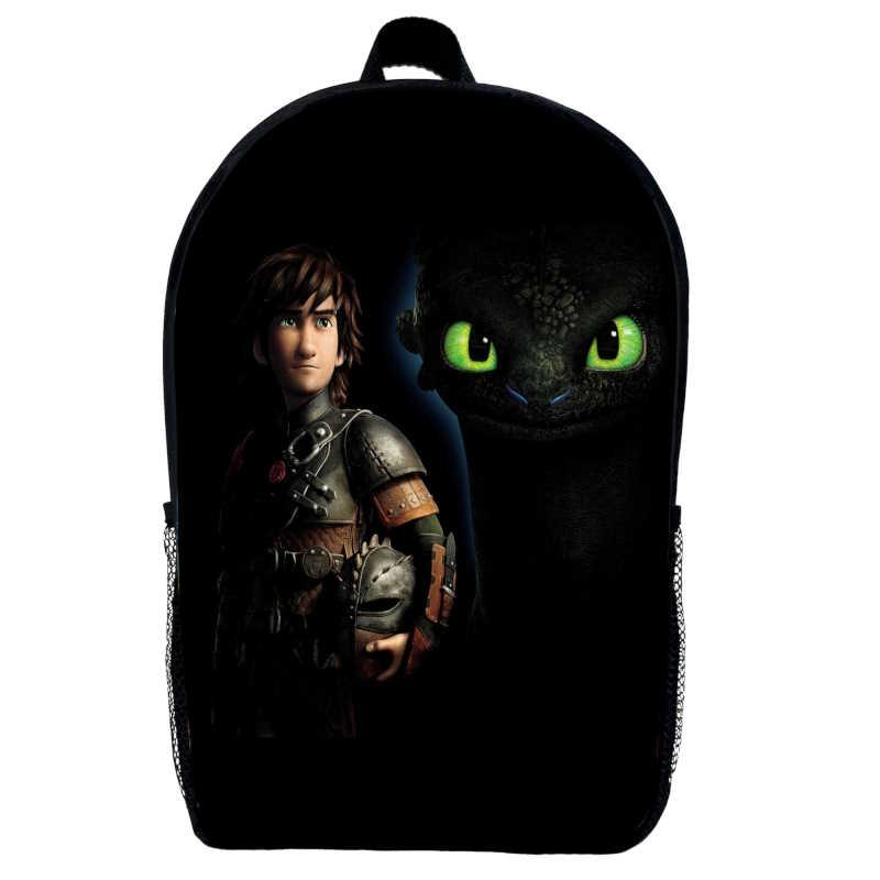 Рюкзак Як приборкати дракона (School Gear bag Беззубик 05) чорний, 39 х 27 х 14 см