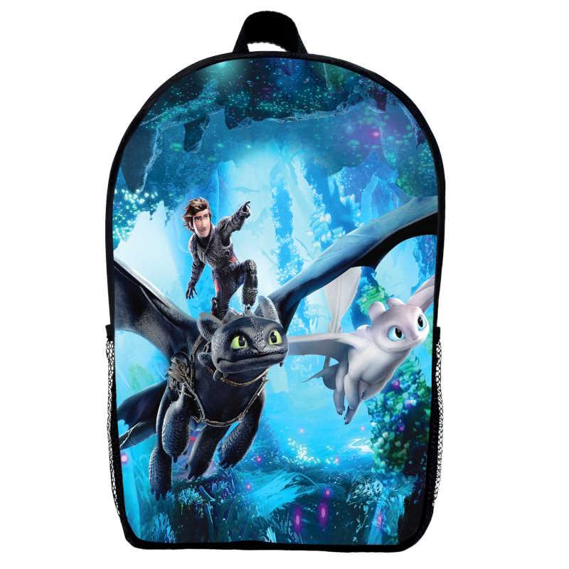 Рюкзак Як приборкати дракона (School Gear bag Беззубик 07) чорний, 39 х 27 х 14 см