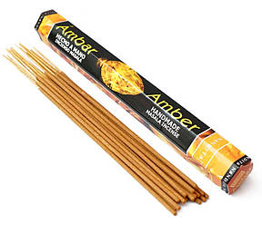 Пахощі ароматичні палички Амбер шестигранник NANDITA AMBER