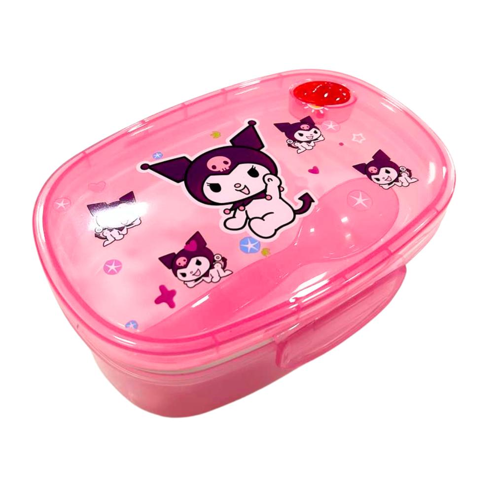 Шкільний ланчбокс Лідер Kuromi 180*120*80 мм + ложка 0072-K, фото 1