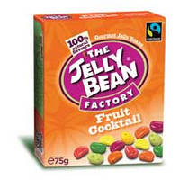 Желейные конфеты бобы фруктовый коктейль The Jelly Bean Factory, 75г