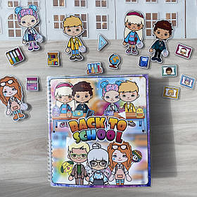 Альбом на липучках Тока Бока «Школа»