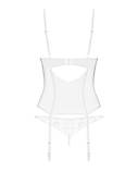 Корсет Obsessive Alissium corset & thong M/L (м'ята упаковка!!!) Кітті, фото 9