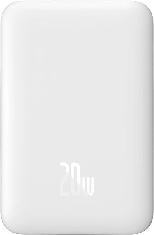 Портативний акумулятор Baseus Magnetic Mini Wireless Fast Charge 20 W 10000 mAh white (PPCX030002)