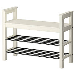 HEMNES Лава з місцем для взуття, білий 002.438.00