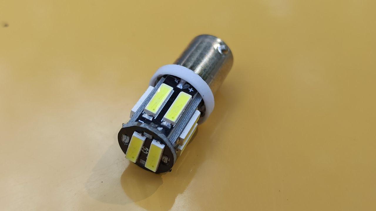 Світлодіод цокольний малий габаритів 10SMD діодів білий 1 шт.