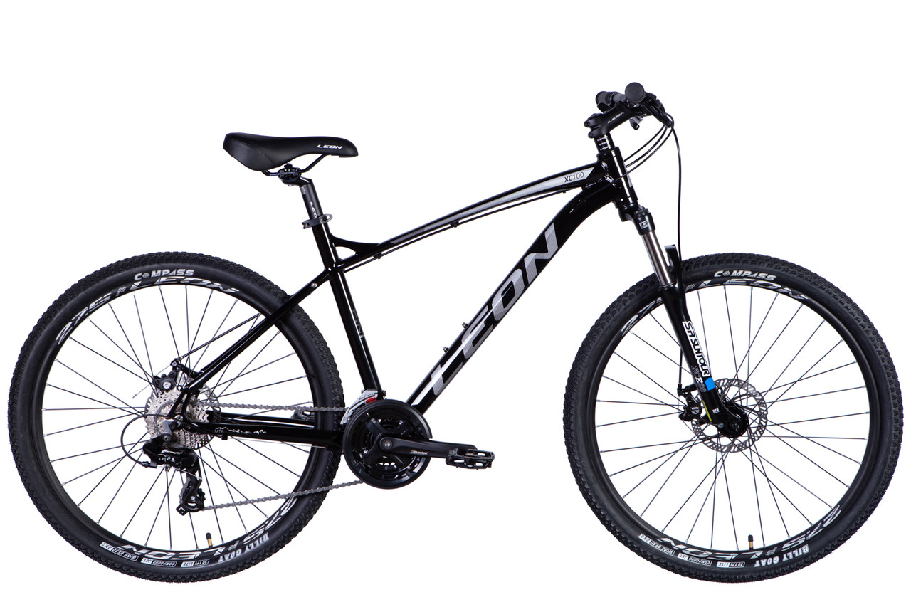 Велосипед алюміній 27.5" Leon XC 100 AM DD рама-19" чорний з сірим 2024