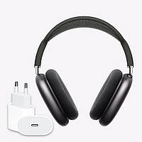 Навушники бездротові AirPods MAX Повнорозмірні із шумозаглушенням різні кольори + 	 Адаптер Adapter 20W (type-c)