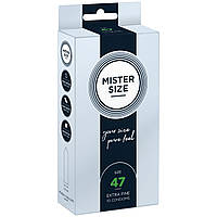 Презервативи Mister Size - pure feel - 47 (10 condoms), товщина 0,05 мм - SO8042