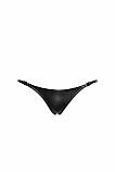 Трусики Noir Handmade P012 Wild crocodile wetlook thong with double opening - XXL, фото 5