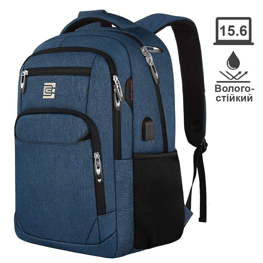 Шкільний рюкзак Bruno Cavalli 8689 синій, фото 1