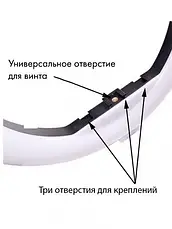 Кільцева LED-лампа YQ-320B (30 см) з тримачем телефона для б'юті селфі Ring Light YU227, фото 3