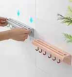 Багатофункціональний тримач для ножів із гачками, настінний органайзер для ножів, кухонний органайзер iC227, фото 4