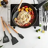 Набір кухонного приладдя 12 предметів Kitchen Set Чорний SV227, фото 4