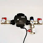 Термостатичний вузол на подачу LADOMIX.T1 25-60 з насосом DN1" KVANT, фото 5