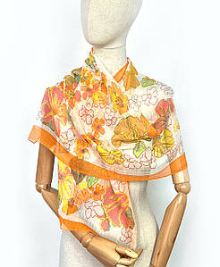 Шарф жіночий тонкий легкий весняний осінній Леона оранж