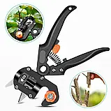 Професійний привівальний секатор Grafting Tool з 3 ножами для обрізання та щеплення дерев, кущів. SV227, фото 4