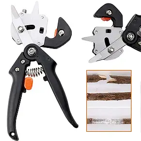 Професійний привівальний секатор Grafting Tool з 3 ножами для обрізання та щеплення дерев, кущів. YU227, фото 3