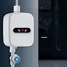 Термостатичний водонагрівач RX-021 з душем і LCD екраном 3500 W з функцією швидкого нагрівання 17×13×7 см YU227, фото 5