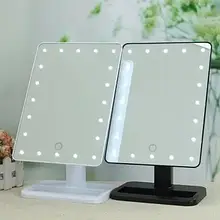 Квадратне настільне дзеркало з підсвіткою LED Smart Touch Mirror для макіяжу YU227