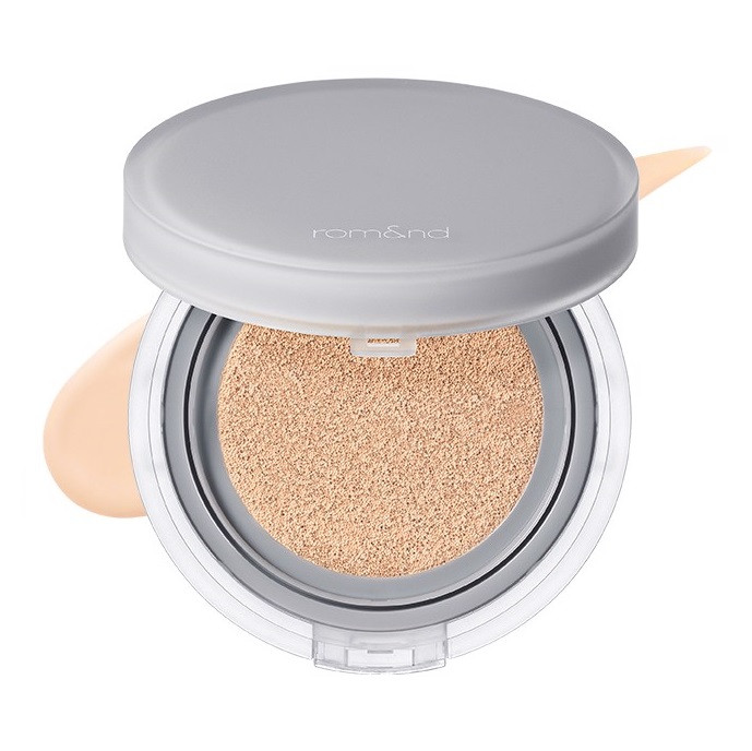 Стійкий тональний кушон Rom&Nd Nu Zero Cushion SPF24 PA++ 01 Porcelain 15 г.