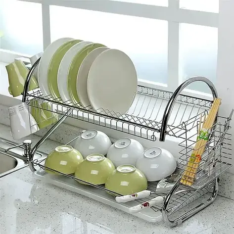 Стійка для зберігання посуду Kitchen Storage Rack YU227, фото 1