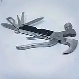 Багатофункціональний молоток-цвяходер Інструмент Мультитул Tac Tool 18 in 1 SV227, фото 5