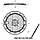 Люк чавунний оглядовий легкого типу Л А15 с ЗП + шарнір (d-780 мм, h-70 мм) ВЧ (КТ-9), фото 2