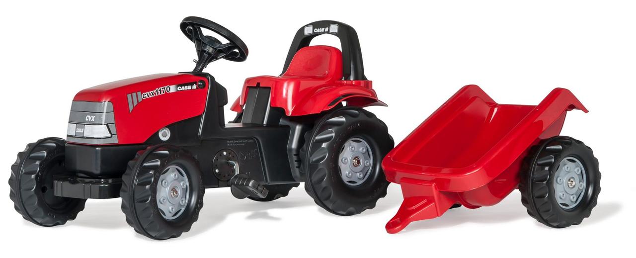 Педальний трактор з причепом rollyKid Case 1170 CVX Rolly Toys 012411