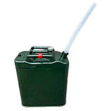 Каністра металева 20 л, з пластмасовою гофро-лійкою., фото 6