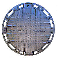 Люк чавунний канал. важкий магістральний типу "ТМ" D400 з ж/п + шарнір (d820 мм, h120 мм) ВЧ (КТ-5)