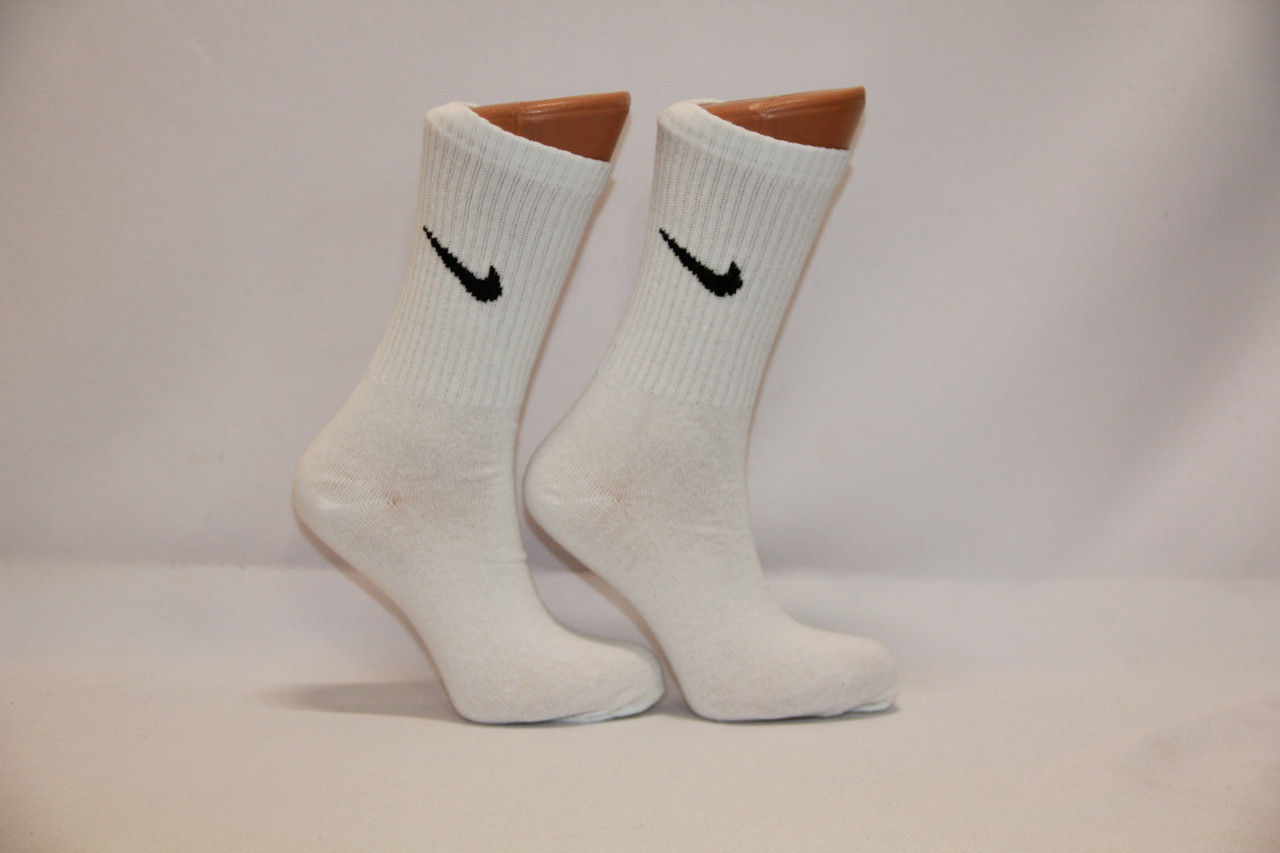 Спортивні підліткові шкарпетки високі з п/е Ф17 34-36 білий