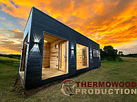 Produktion von Thermowood des ukrainischen Herstellers Thermowood Production. Video