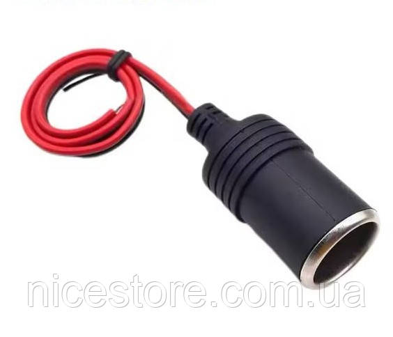 Гніздо прикурювача з кабелем 12-24В 15А 300Вт автомобільне, фото 1