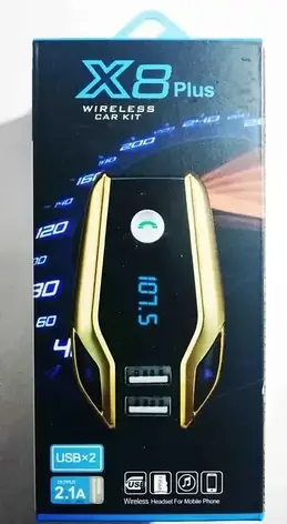 Трансмітер FM MOD. X8 PLUS BT YU227, фото 1