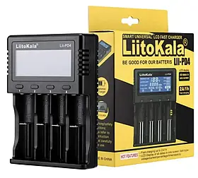 Універсальний зарядний пристрій для LiitoKala Lii PD4 АА, ААА, 18650, 26650, 21700 Li-Ion з LCD iC227
